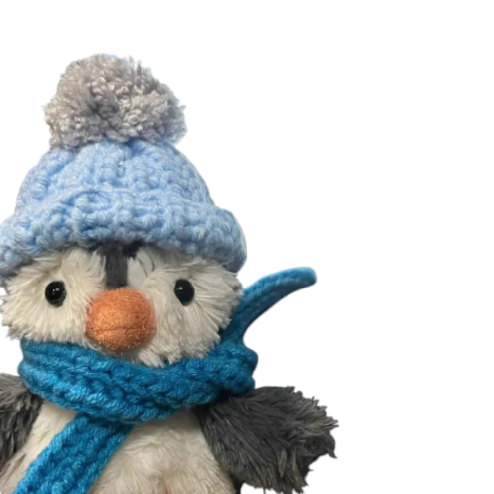 Jellycat Peanut Penguin Bag Charm Bobble Hat w/ Scarf (6 Options)