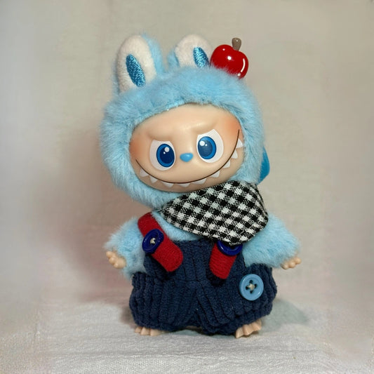 Pants Blue Outfit for Labubu 4.0 (Full Set 3 Items)