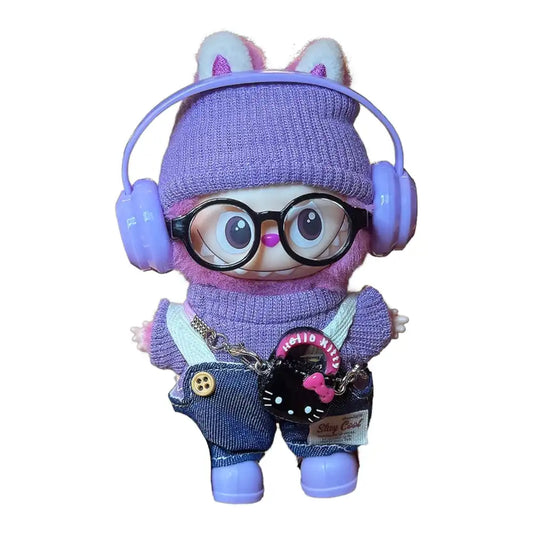 Labubu 4.0 Overalls w/ Headset Outfit (7 Options) - Plushion