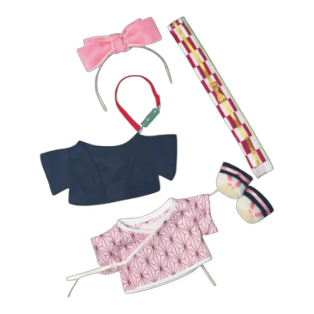 Labubu Nezuko Style Outfit (Full Set 6 Items)