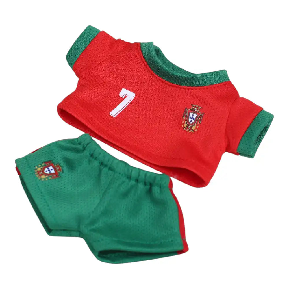 Labubu Portugal National Football Team No.7 Jersey Outfit