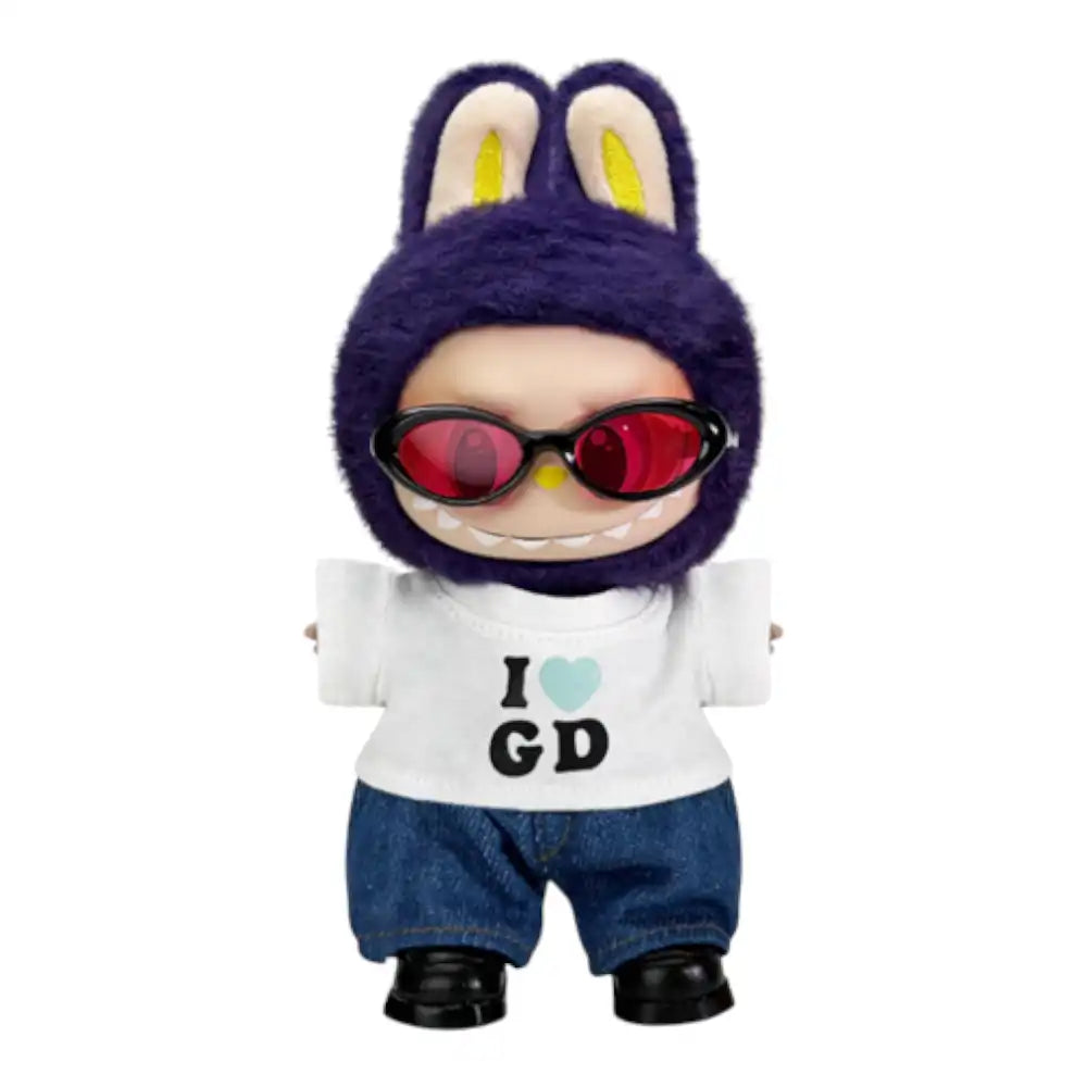 Labubu GD Style Red Robe Outfit (Full Set 6 Items) - Plushion