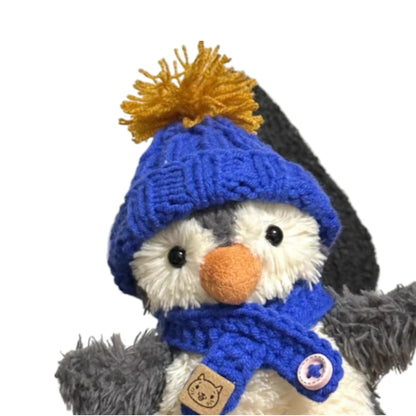 Jellycat Peanut Penguin Bag Charm Bobble Hat w/ Scarf (6 Options) - Plushion