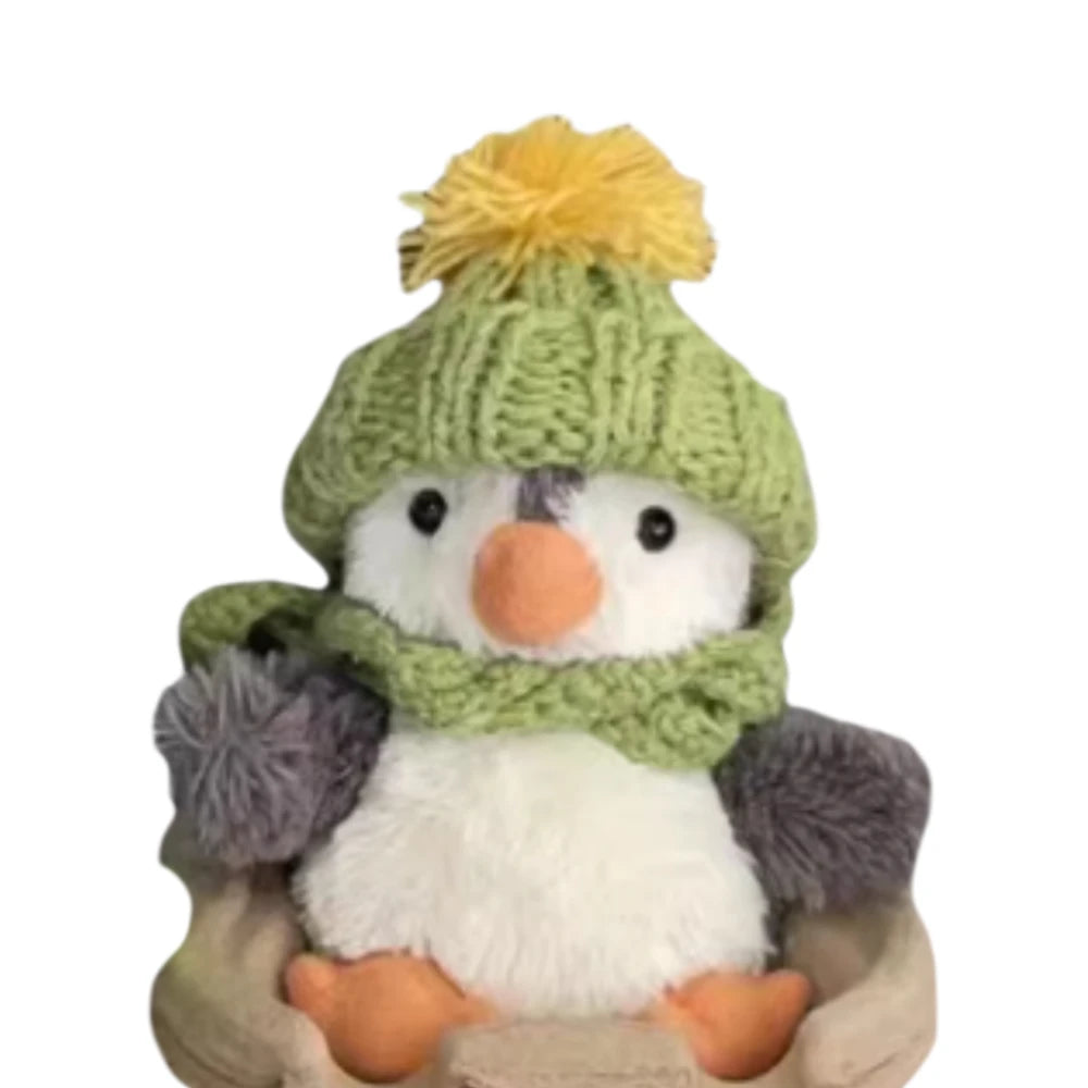 Jellycat Peanut Penguin Bag Charm Bobble Hat w/ Scarf (6 Options)
