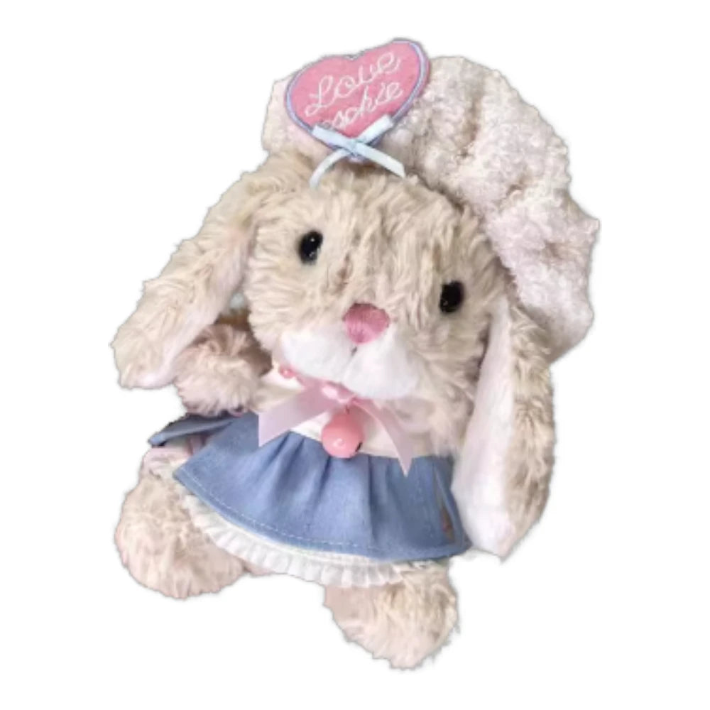 Jellycat Yummy Bunny plush wearing a Starry Sky Lolita dress and a matching headband.
