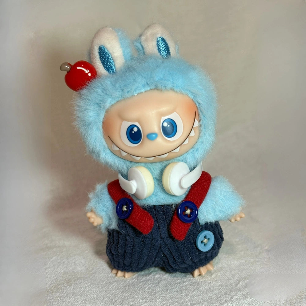 Pants Blue Outfit for Labubu 4.0 (Full Set 3 Items)