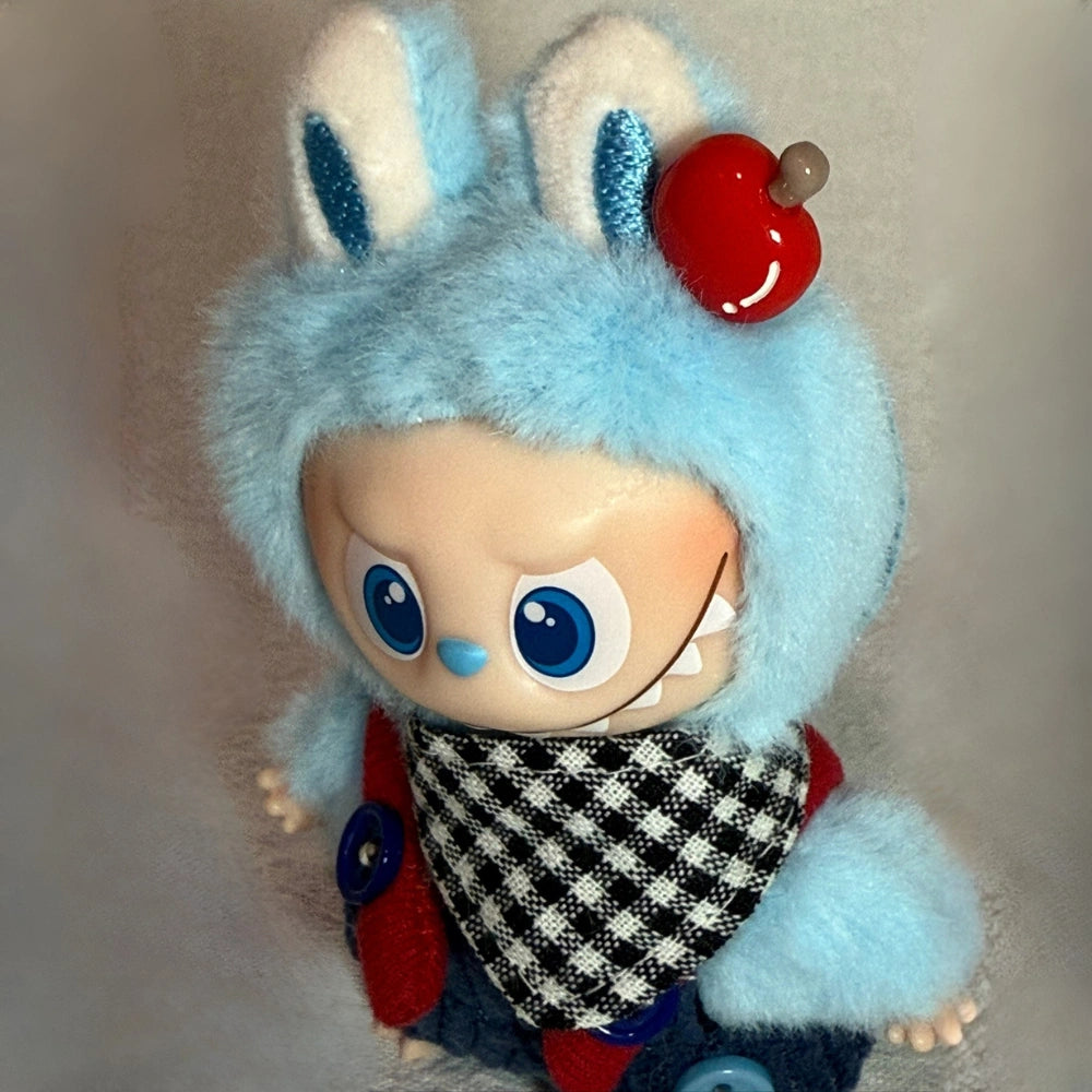 Pants Blue Outfit for Labubu 4.0 (Full Set 3 Items)