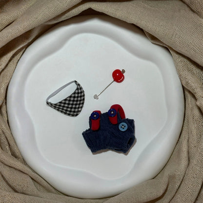 Pants Blue Outfit for Labubu 4.0 (Full Set 3 Items)