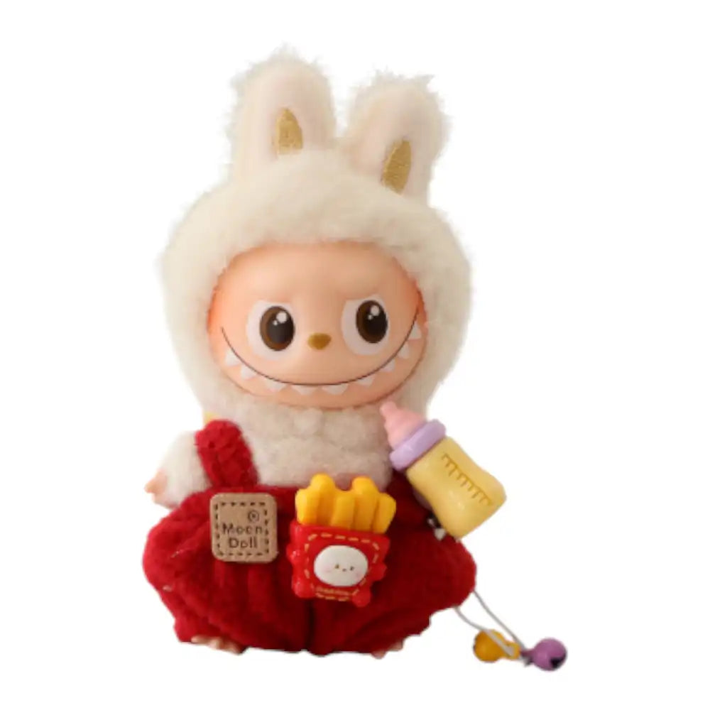 Labubu 4.0 Baby Overalls With Milkbottle Outfit (5 Options) - Plushion