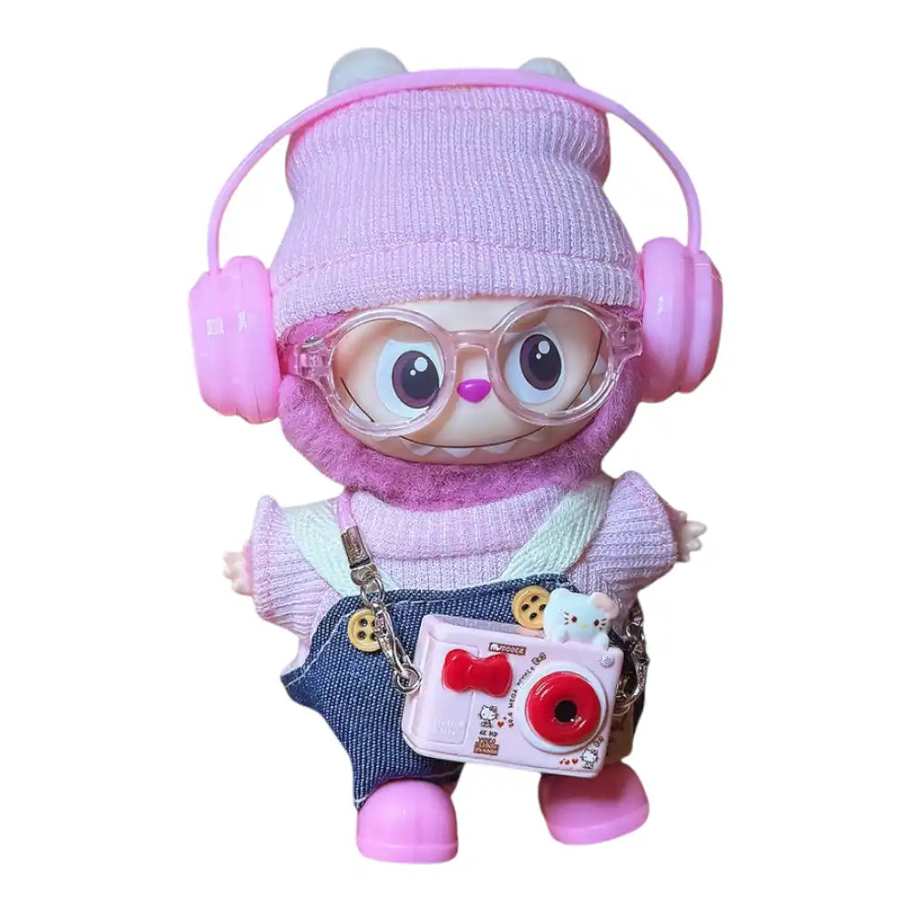 Labubu 4.0 Overalls w/ Headset Outfit (7 Options) - Plushion