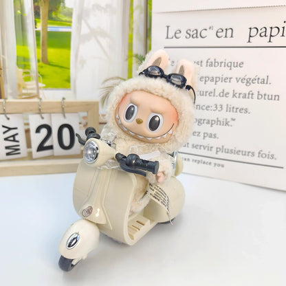 Moveable Motorcycle Toy for Labubu