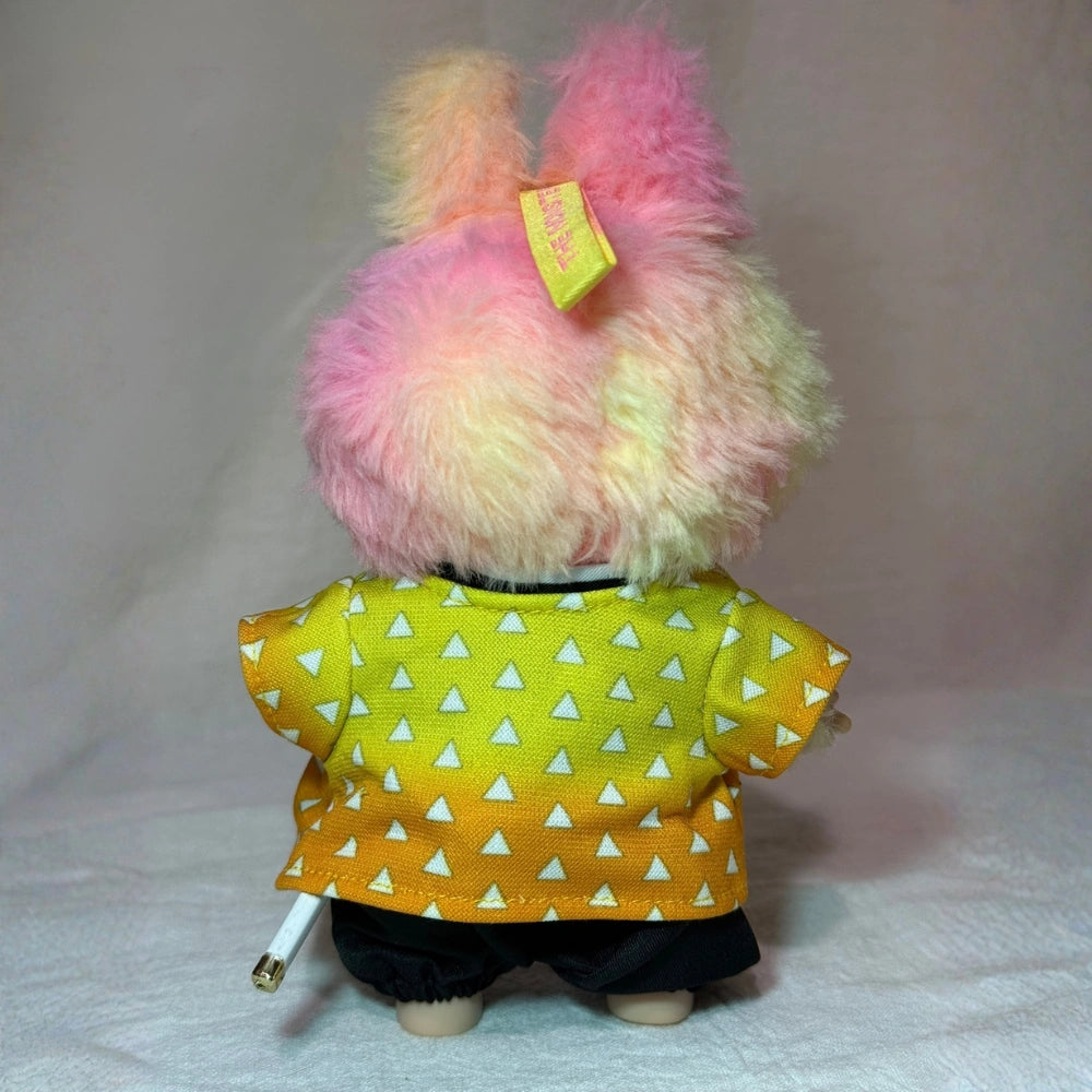 Demon Slayer Zenitsu Style Outfit for Labubu 1.0/3.0 (Full Set 5 Items)