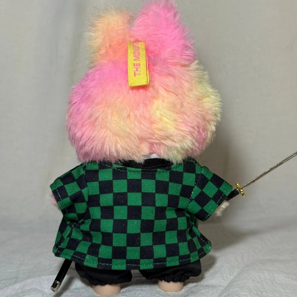 Demon Slayer Tanjirou Style Outfit for Labubu 1.0/3.0 (Full Set 5 Items)