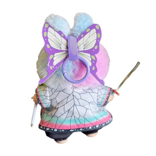 Demon Slayer Shinobu Style Outfit for Labubu 1.0/3.0 (Full Set 6 Items)