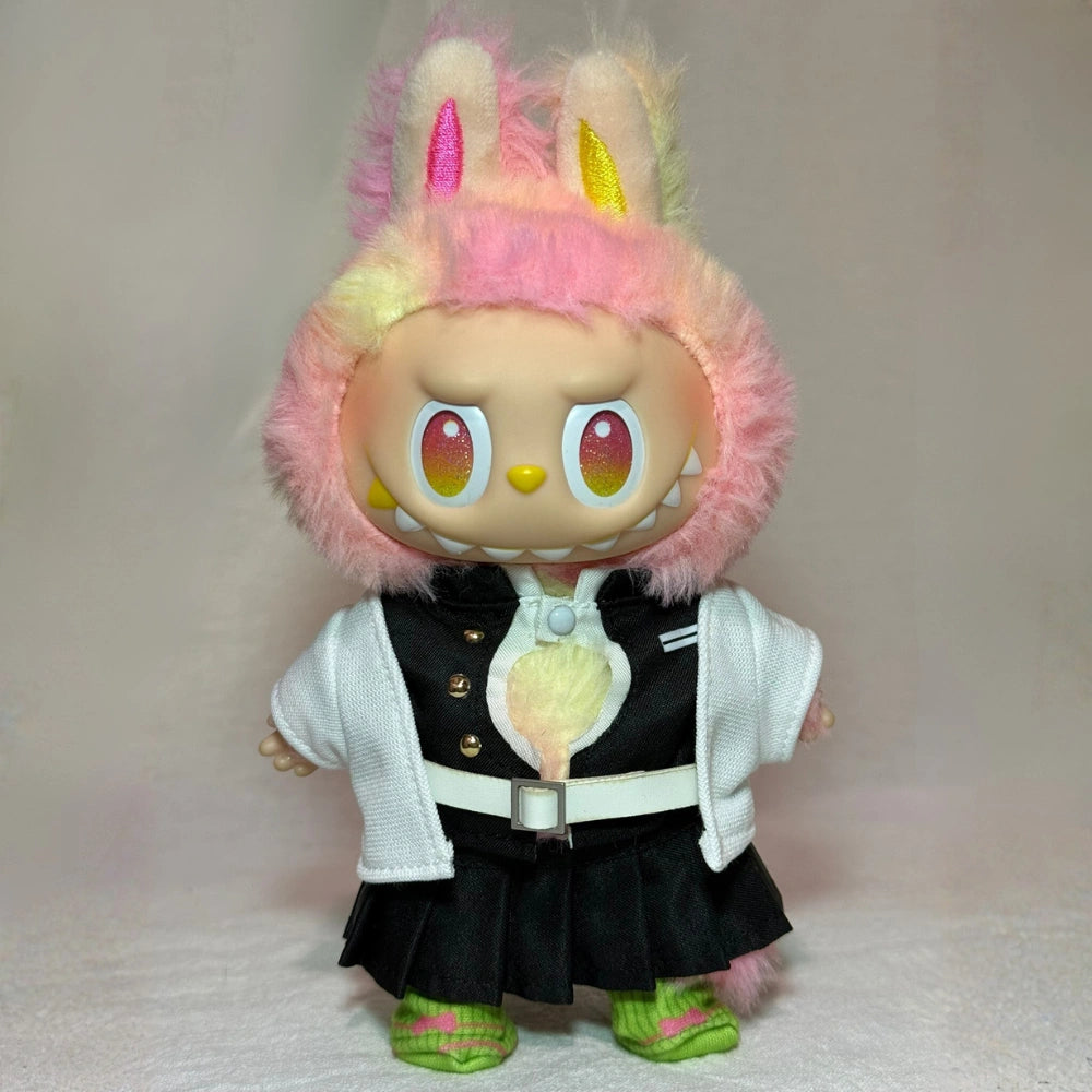 Demon Slayer Mitsuri Style Outfit for Labubu 1.0/3.0 (Full Set 4 Items)