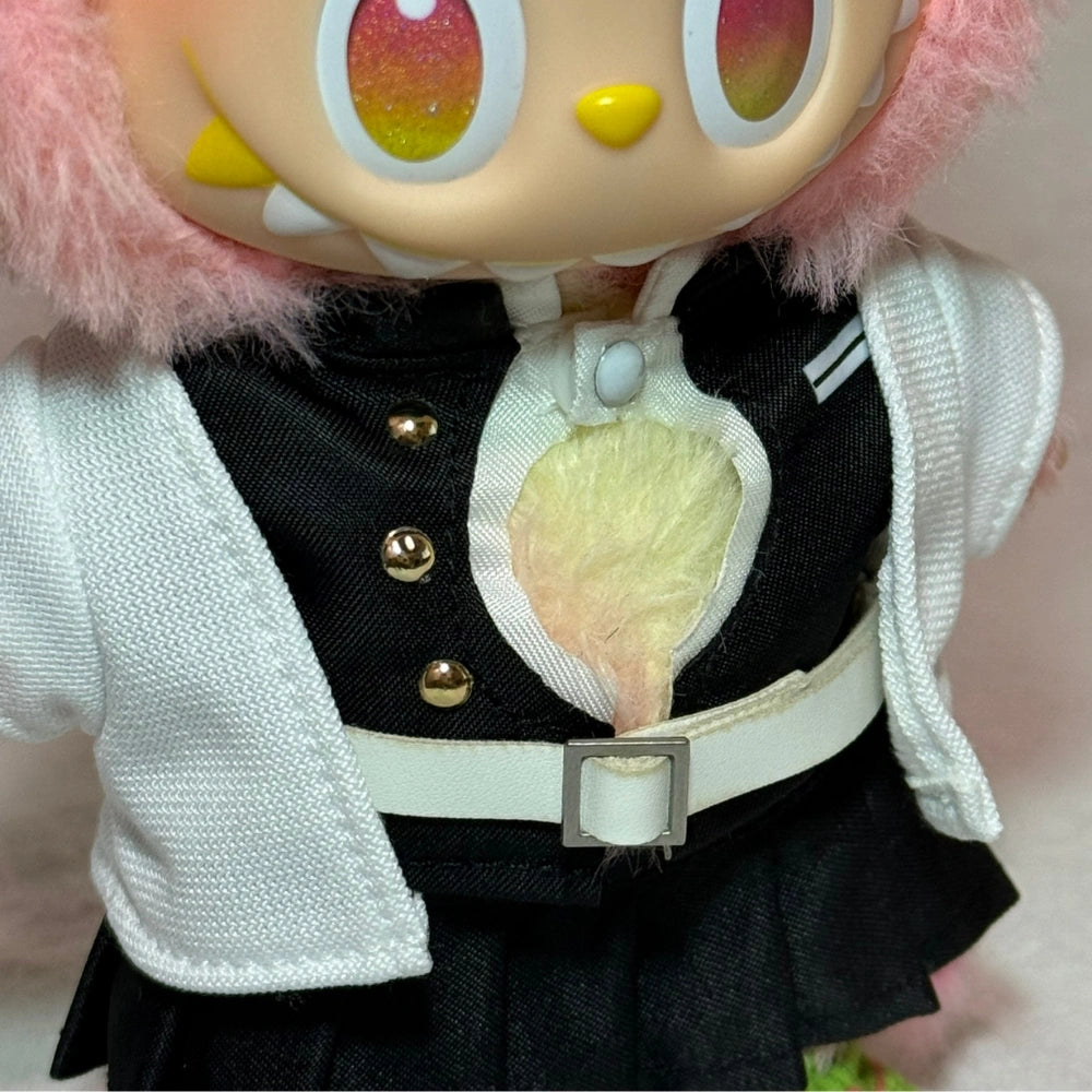 Demon Slayer Mitsuri Style Outfit for Labubu 1.0/3.0 (Full Set 4 Items)