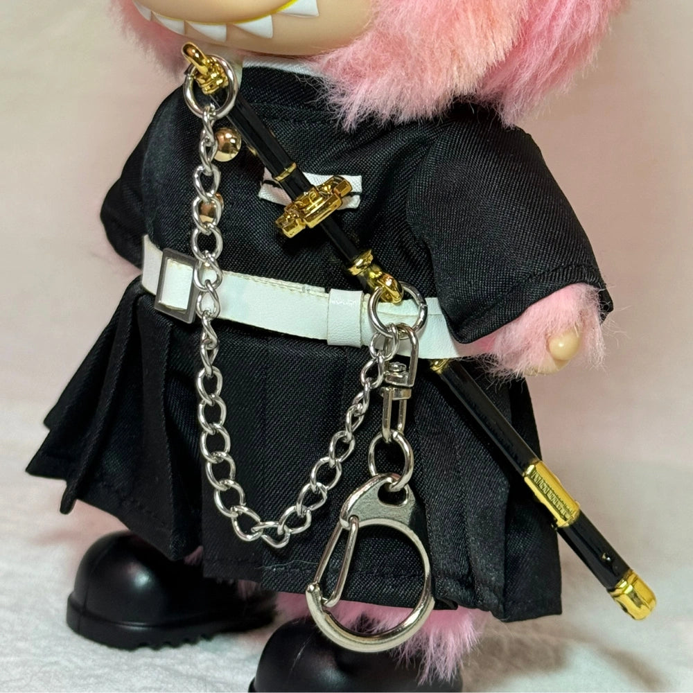 Demon Slayer Tokitou Style Outfit for Labubu 1.0/3.0 (Full Set 4 Items)