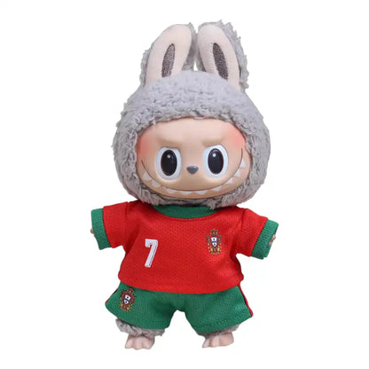 Labubu Portugal National Football Team No.7 Jersey Outfit