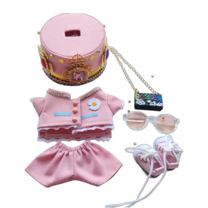 Labubu GD Style Pink Crown Outfit (Full Set 6 Items)