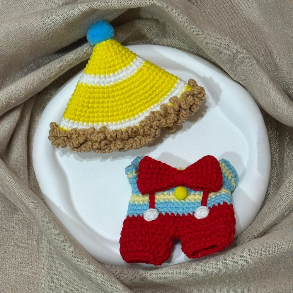 Clown Red Overalls Outfit for Labubu 1.0/3.0