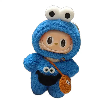Labubu Sesame Street Elmo/Cookie Monster Outfit