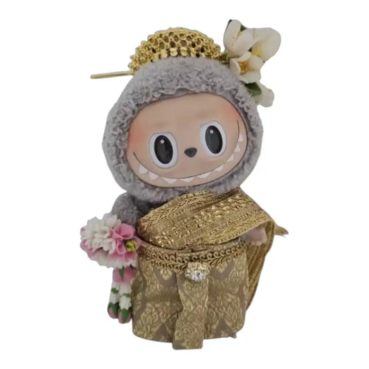 Labubu Traditional Thai Clothing w/ Hairpin Outfit (6 Options)