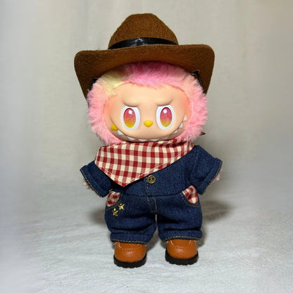 Cowboy w/ Hat Outfit for Labubu 1.0/3.0 (Full Set 4 Items)
