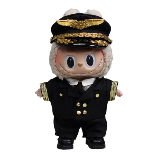 Labubu Pilot Uniform Outfit (2 Options) - Plushion