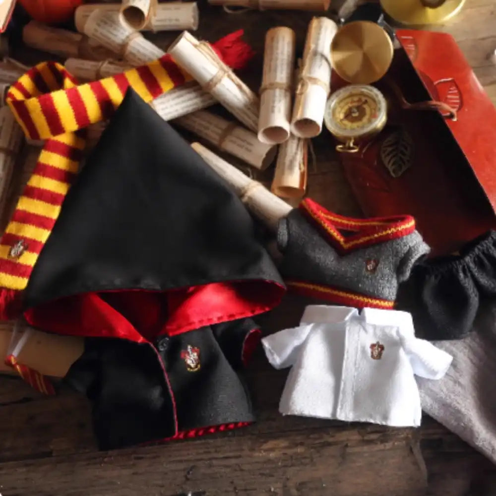 Labubu Hogwarts Style Uniform Outfit (4 Houses)