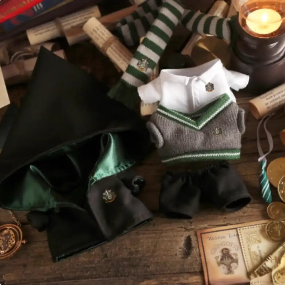 Labubu Hogwarts Style Uniform Outfit (4 Houses)