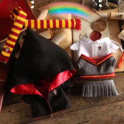 Labubu Hogwarts Style Uniform Outfit (4 Houses)