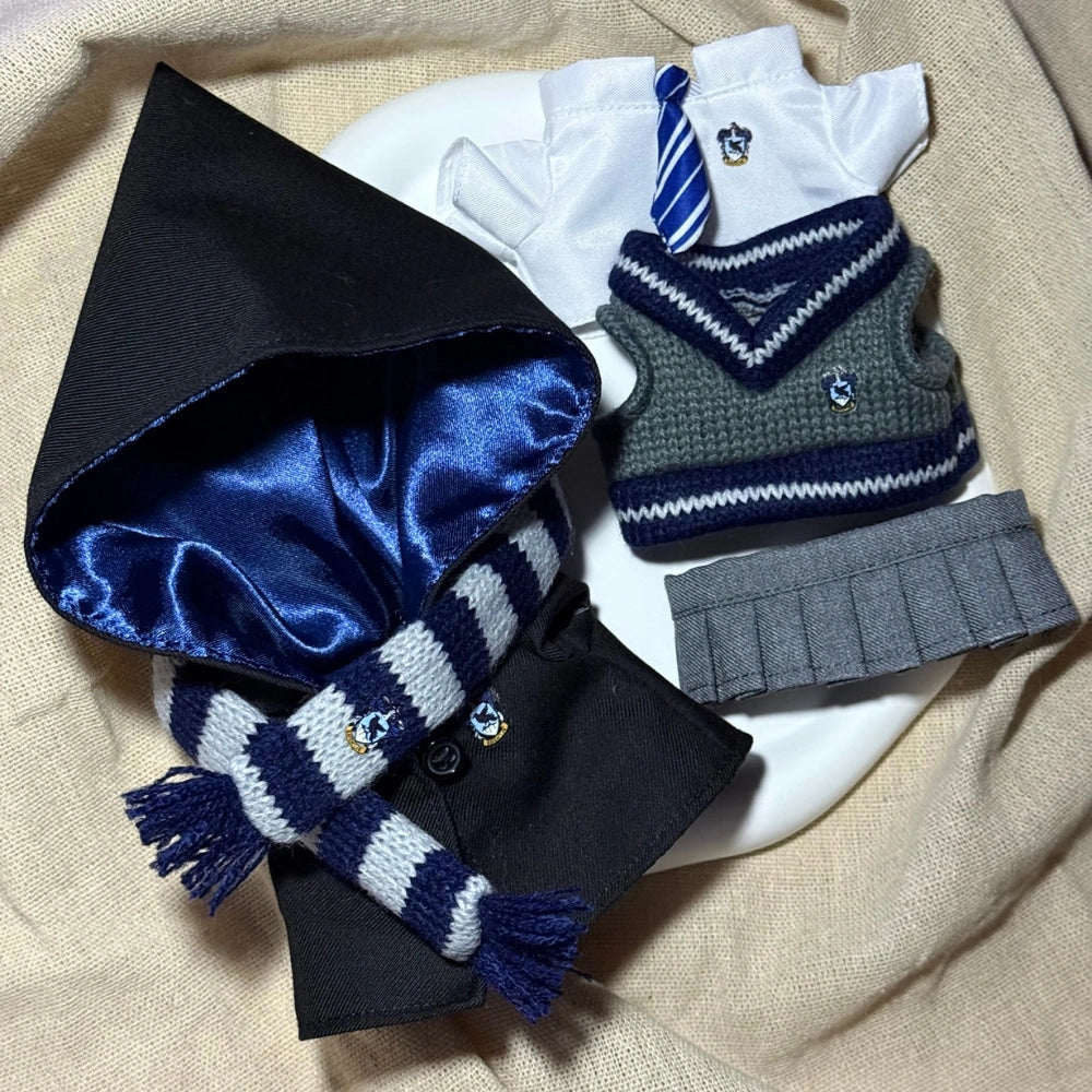 Hogwarts Style Uniform Outfit for Labubu 1.0/2.0/3.0 (4 Houses)