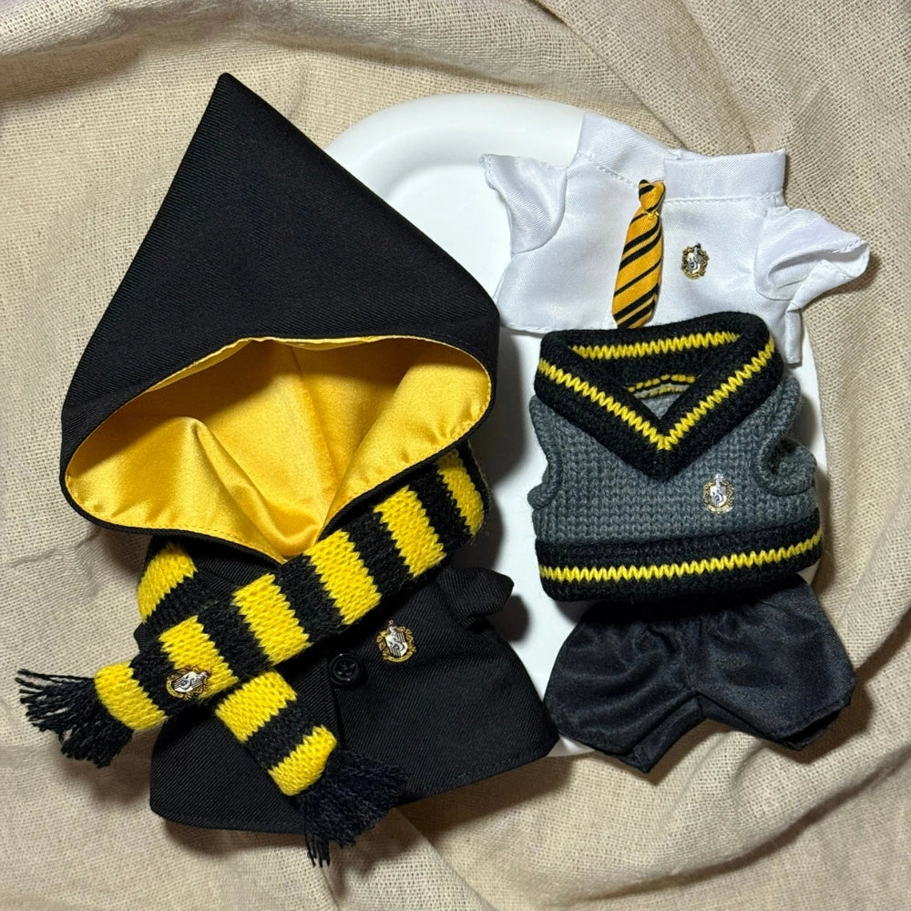 Hogwarts Style Uniform Outfit for Labubu 1.0/2.0/3.0 (4 Houses)