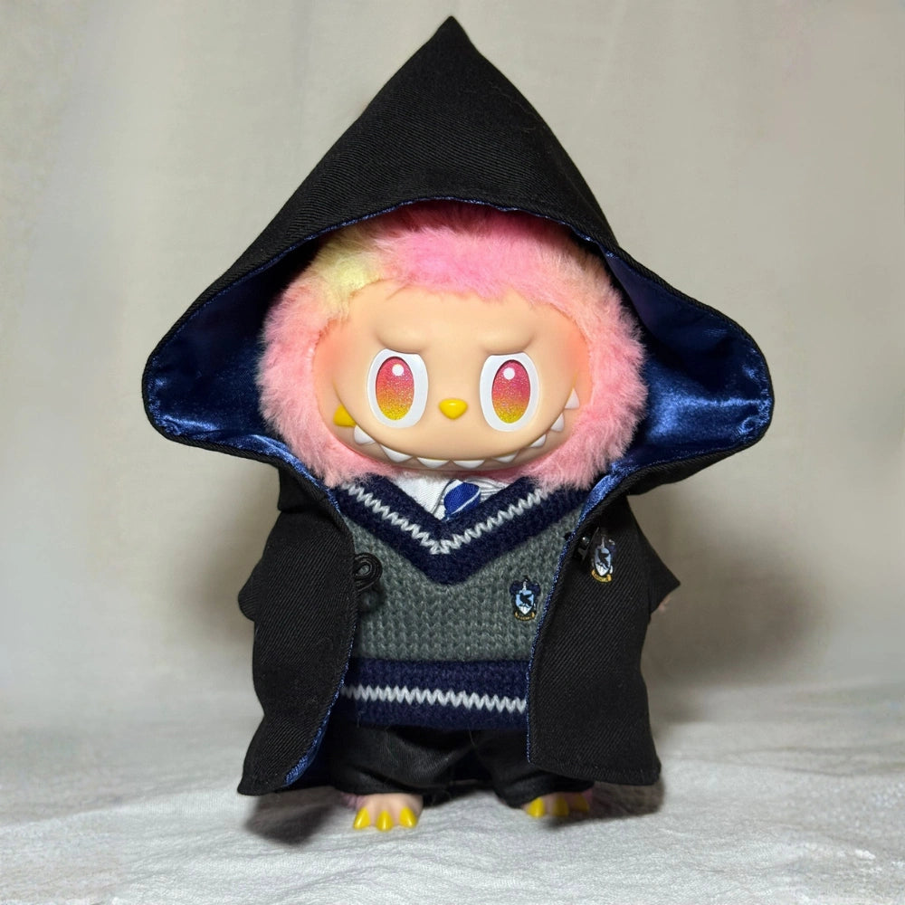 Hogwarts Style Uniform Outfit for Labubu 1.0/2.0/3.0 (4 Houses)