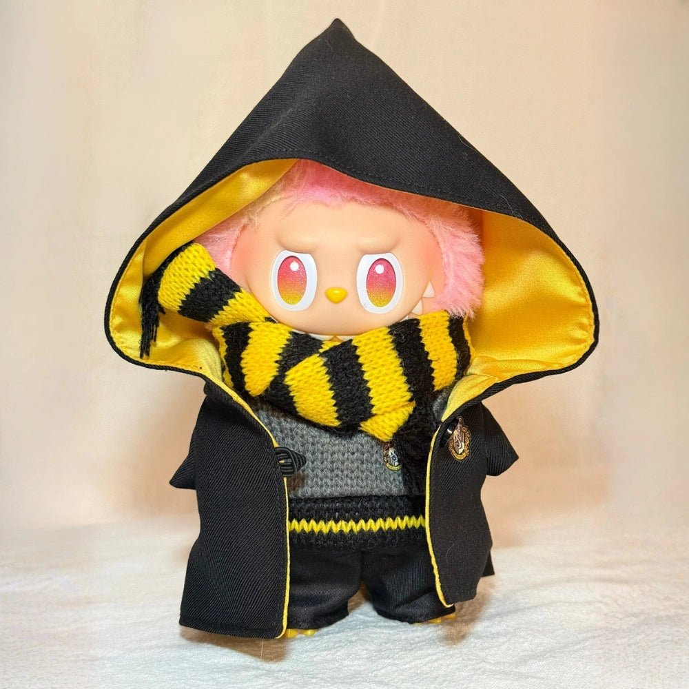 Hogwarts Style Uniform Outfit for Labubu 1.0/2.0/3.0 (4 Houses)