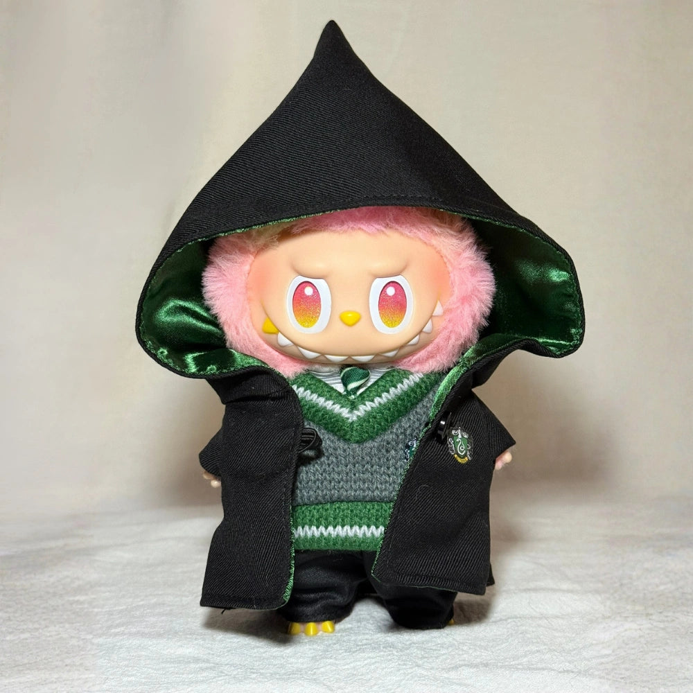 Hogwarts Style Uniform Outfit for Labubu 1.0/2.0/3.0 (4 Houses)