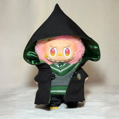 Hogwarts Style Uniform Outfit for Labubu 1.0/2.0/3.0 (4 Houses)