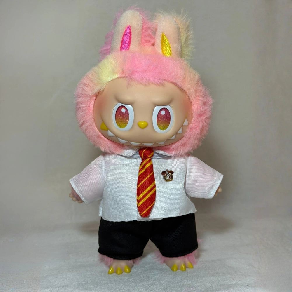 Hogwarts Style Uniform Outfit for Labubu 1.0/2.0/3.0 (4 Houses)