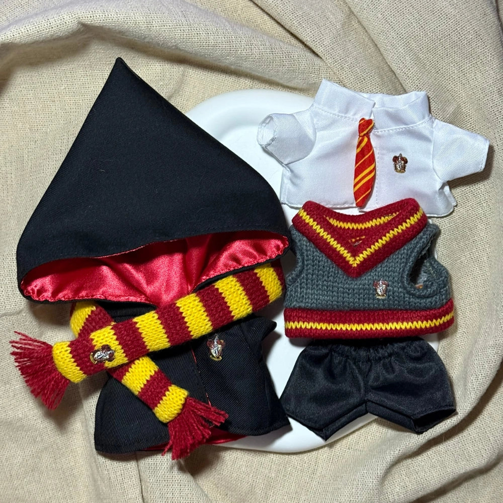 Hogwarts Style Uniform Outfit for Labubu 1.0/2.0/3.0 (4 Houses)