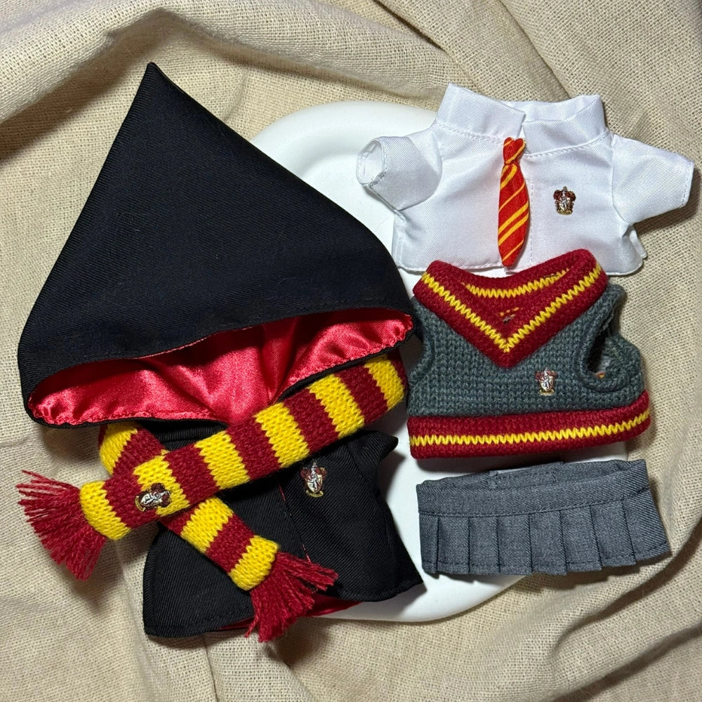 Hogwarts Style Uniform Outfit for Labubu 1.0/2.0/3.0 (4 Houses)