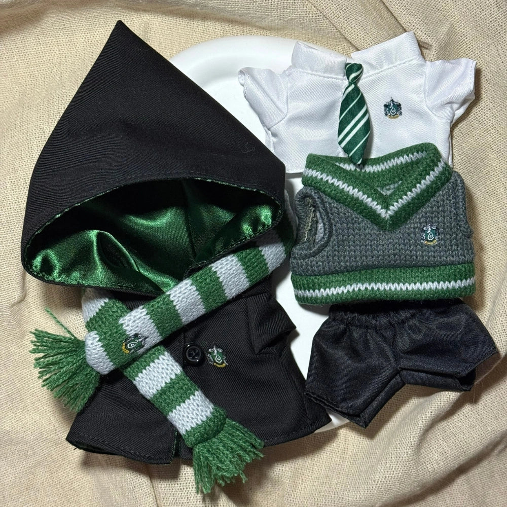 Hogwarts Style Uniform Outfit for Labubu 1.0/2.0/3.0 (4 Houses)