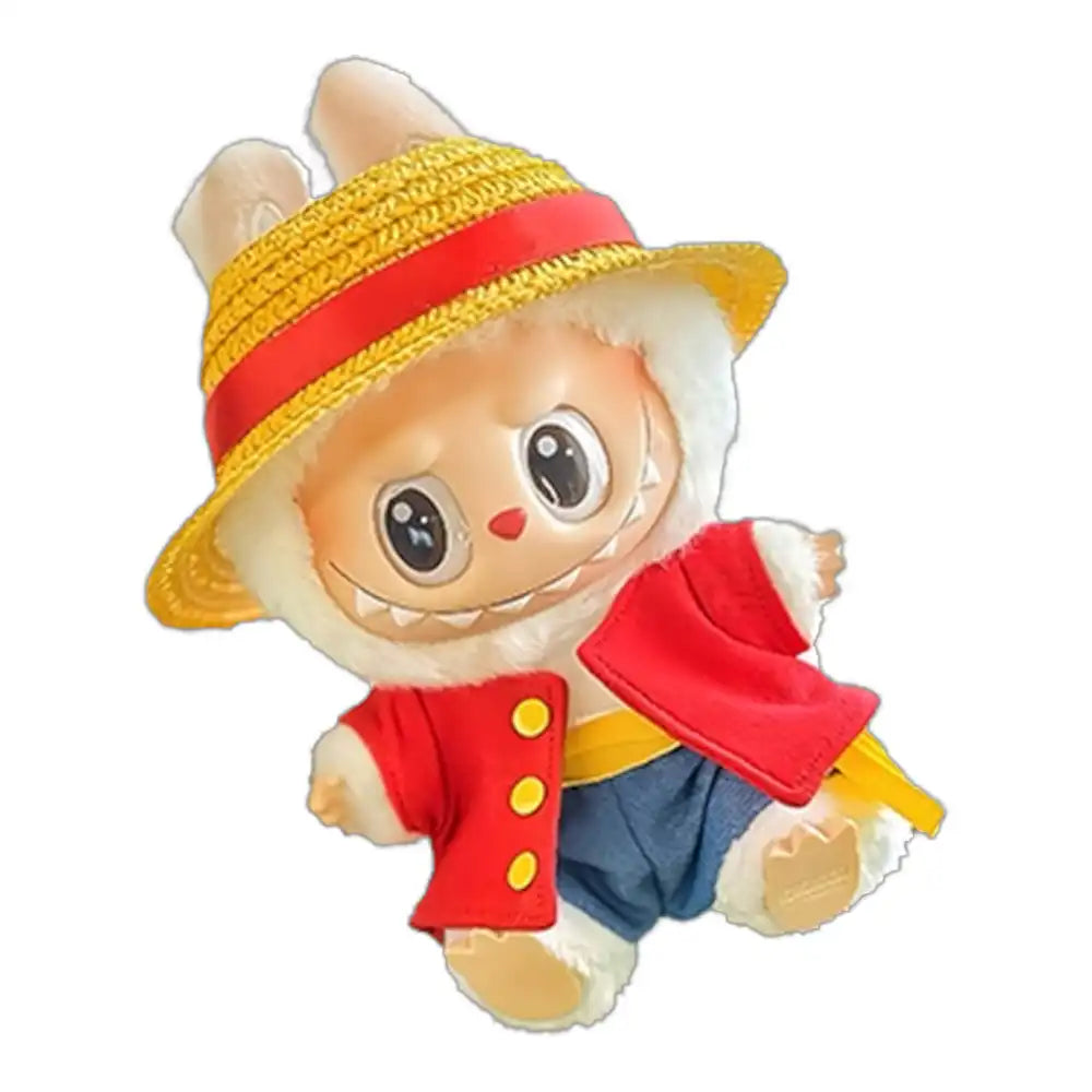 Labubu One Piece Luffy Outfit (Full Set 4 Items)