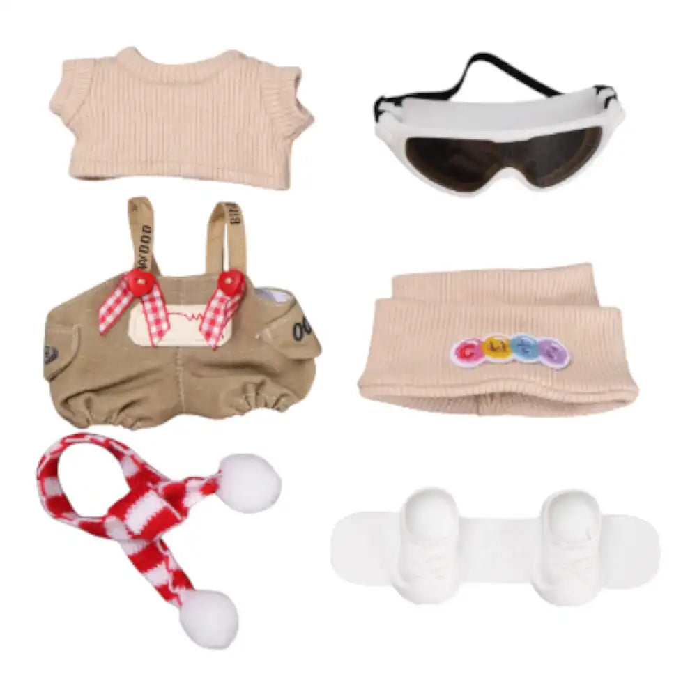 Labubu Snowboard Sweater Style Outfit (Full Set 6 Items)