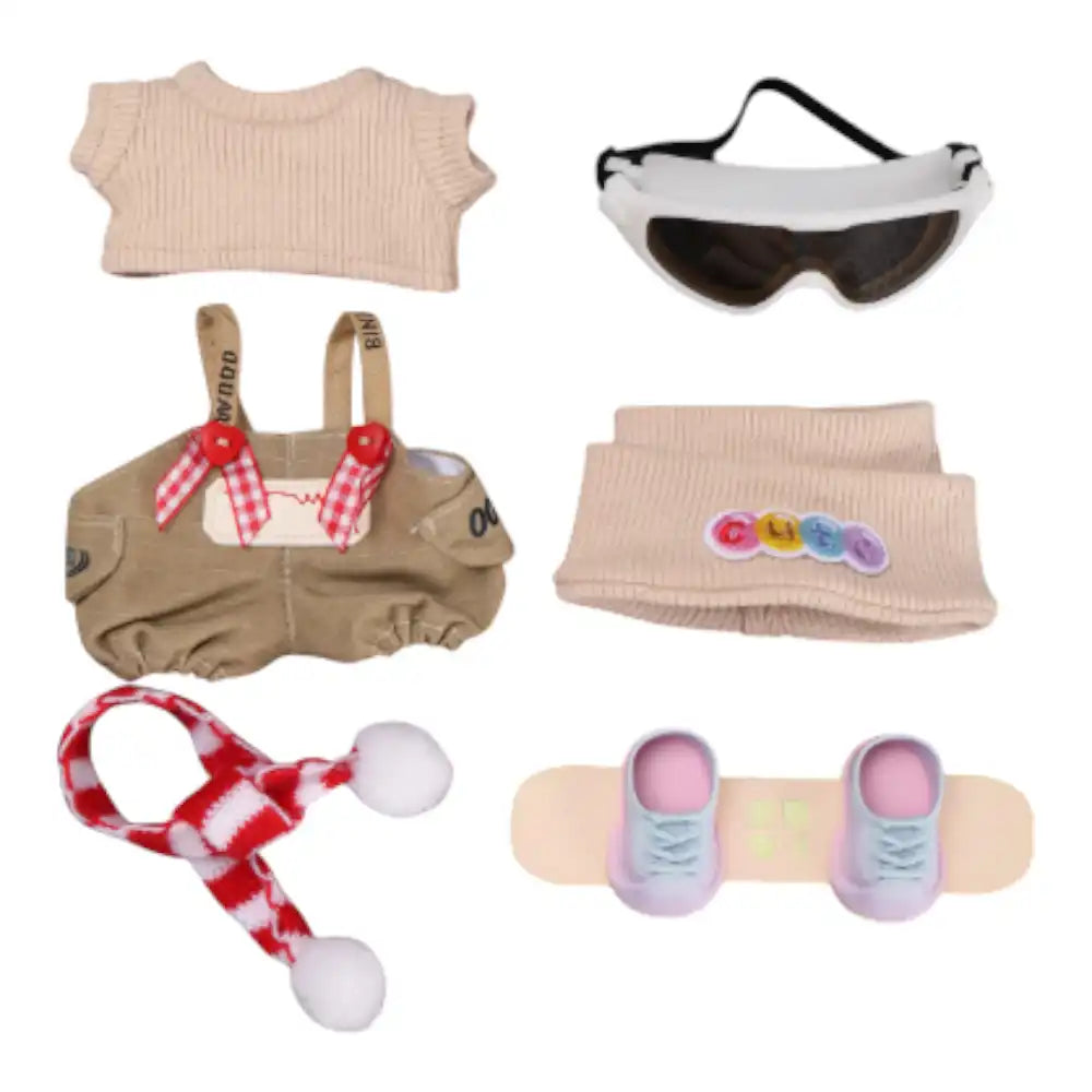 Labubu Snowboard Sweater Style Outfit (Full Set 6 Items)