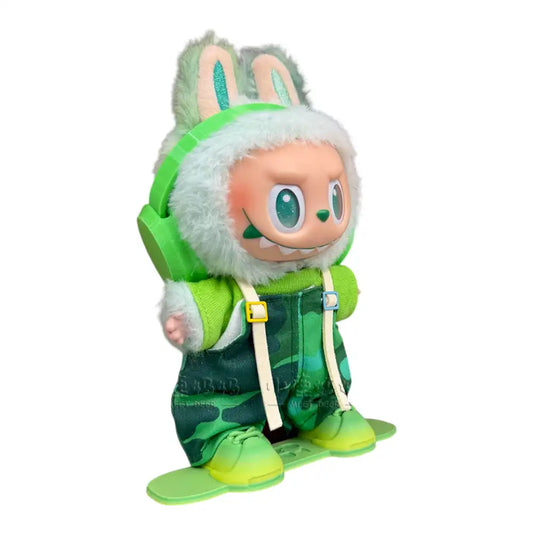 Labubu Snowboard Camouflage Style Outfit (Full Set 4 Items) - Plushion