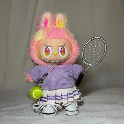 Tennis Style Outfit for Labubu 1.0/3.0 (Full Set 5 Items)