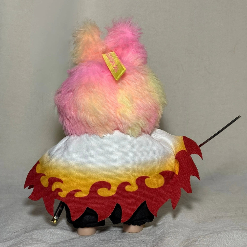 Demon Slayer Kyojuro Style Outfit for Labubu 1.0/3.0 (Full Set 5 Items)