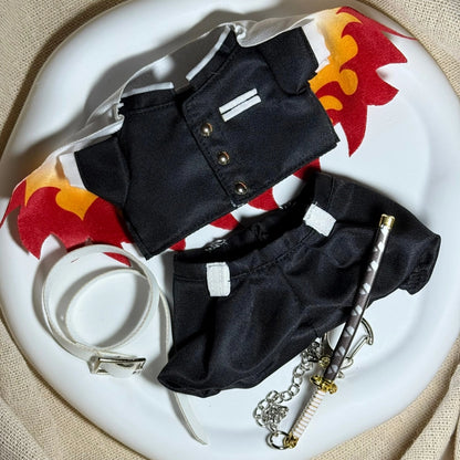 Demon Slayer Kyojuro Style Outfit for Labubu 1.0/3.0 (Full Set 5 Items)