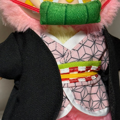 Demon Slayer Nezuko Style Outfit for Labubu 1.0/3.0 (Full Set 5 Items)