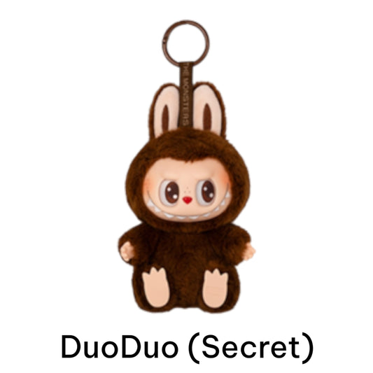 Authentic POP MART Labubu 2.0 Have a Seat Secret Edition DuoDuo figure in a sitting pose, open box.